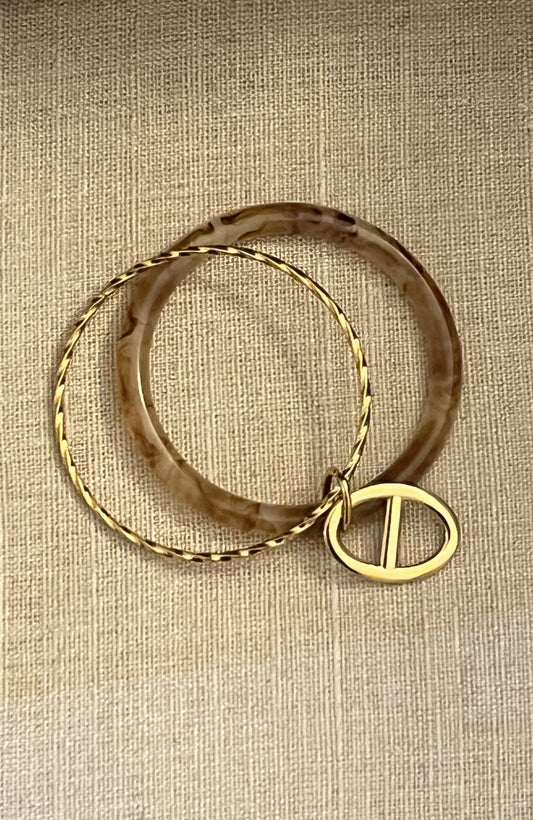 Leopard ring stainless steel Gold