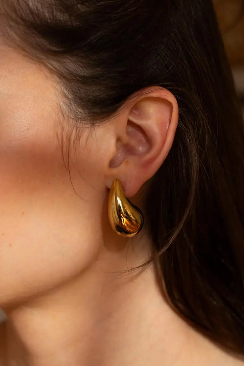 Gold Droplet Earrings
