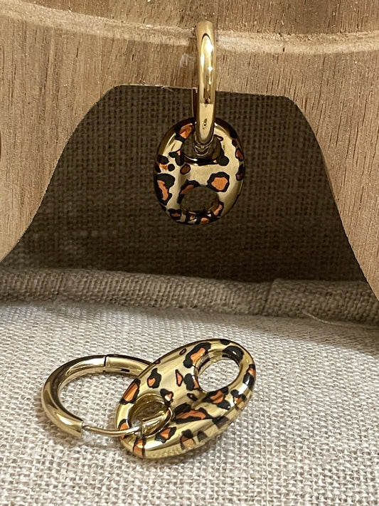 LILA Leopard Earrings