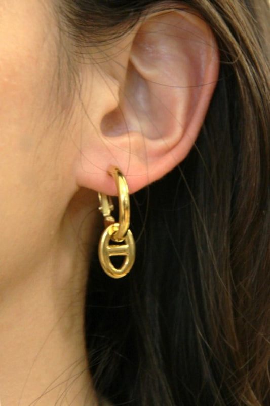 Gold Charm Earrings
