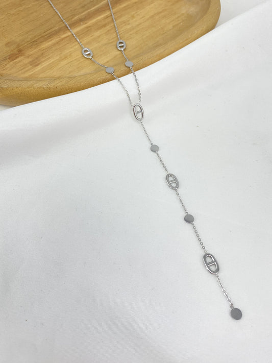 Silver Sautoir Necklace